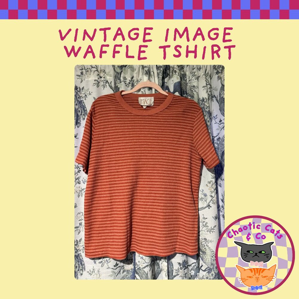 Vintage 'Image' waffle texture tshirt